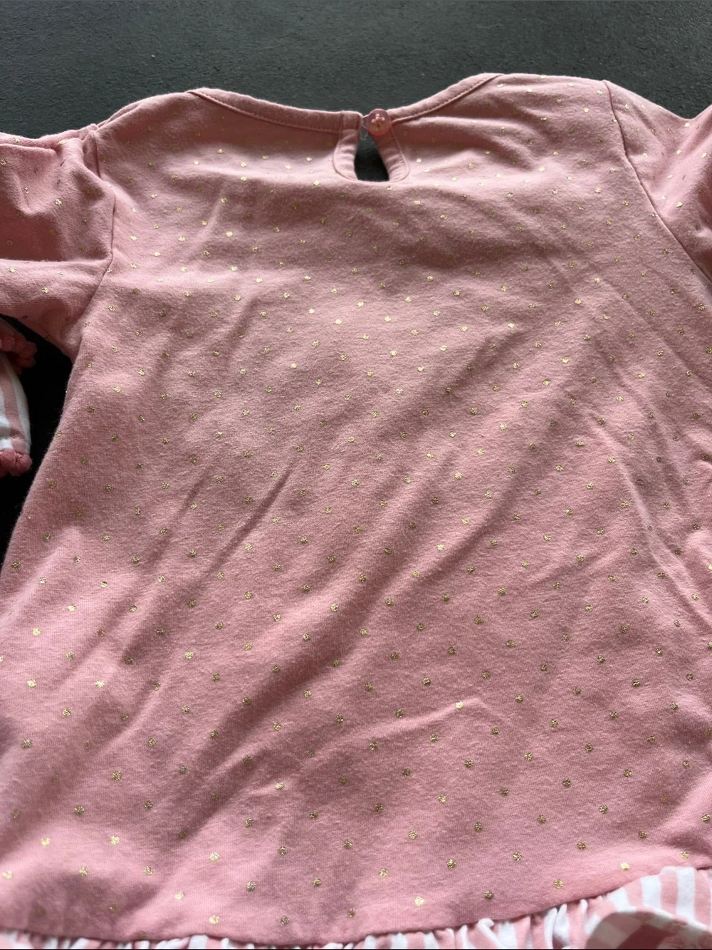 Magical Season Pink Reindeer Ruffle Dress toddler Top
